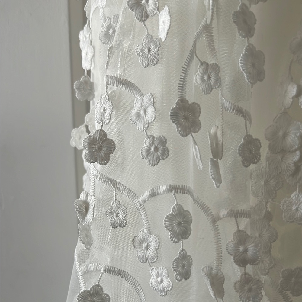 BHLDN White Floral Midi Dress - Picture 2 of 10